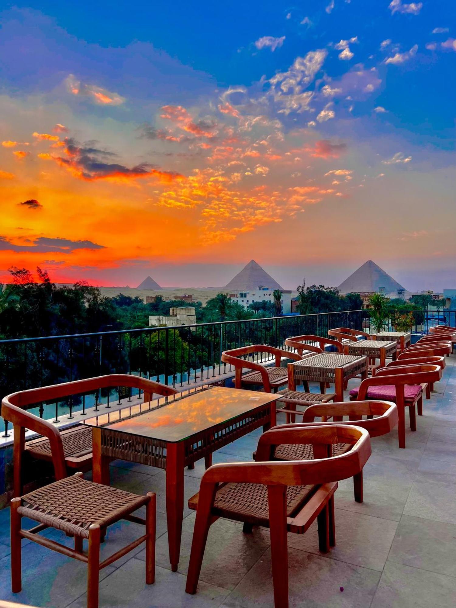 Almas Pyramids Hotel Kafret el-Gabal Eksteriør bilde