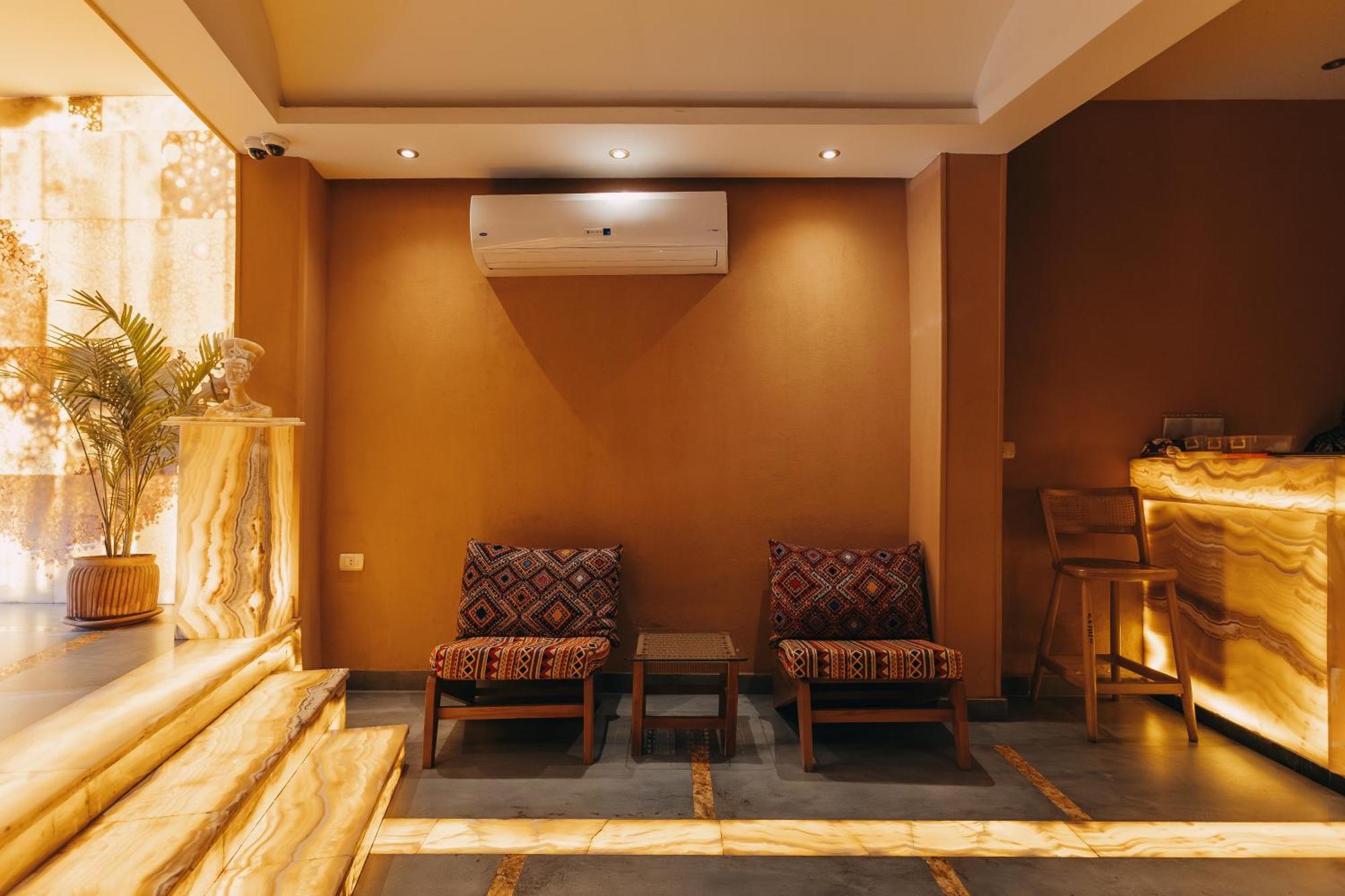 Almas Pyramids Hotel Kafret el-Gabal Eksteriør bilde