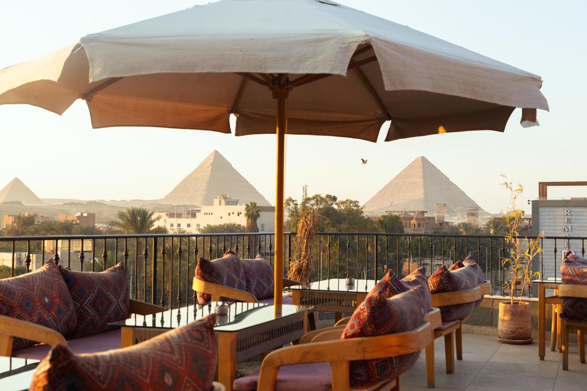 Almas Pyramids Hotel Kafret el-Gabal Eksteriør bilde