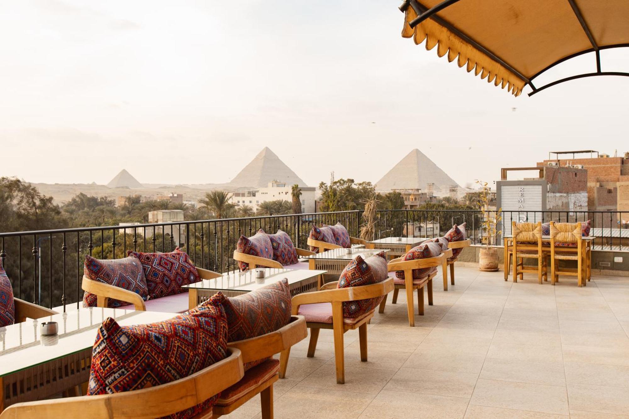 Almas Pyramids Hotel Kafret el-Gabal Eksteriør bilde